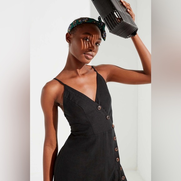 Urban Outfitters | Dresses | Urban Outfitters Amber Button Down Midi Linen  Dress | Poshmark